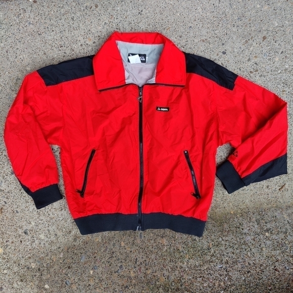 Gerry Zip Up Jacket Red Black Coat Windbreaker Men's Size Large Vintage 90s Y2K - Picture 1 of 10